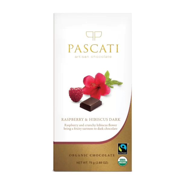 Organic & Vegan Chocolate, Raspberry Hibiscus, 75g - Image 3