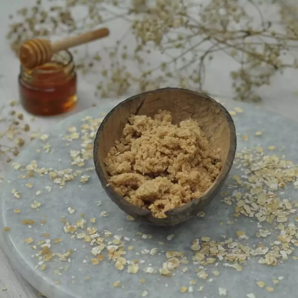 Breakfast Scrub: Honey Oatmeal Face Wash [Natural + Zero Waste] - Image 4