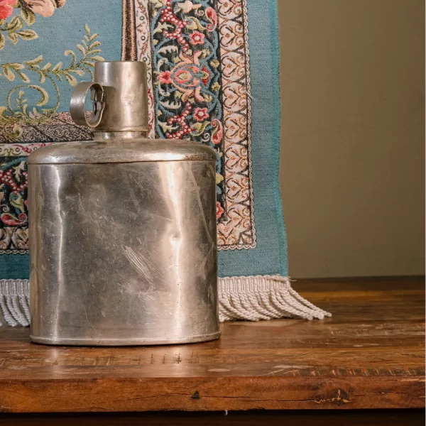 Antique Brass Flask