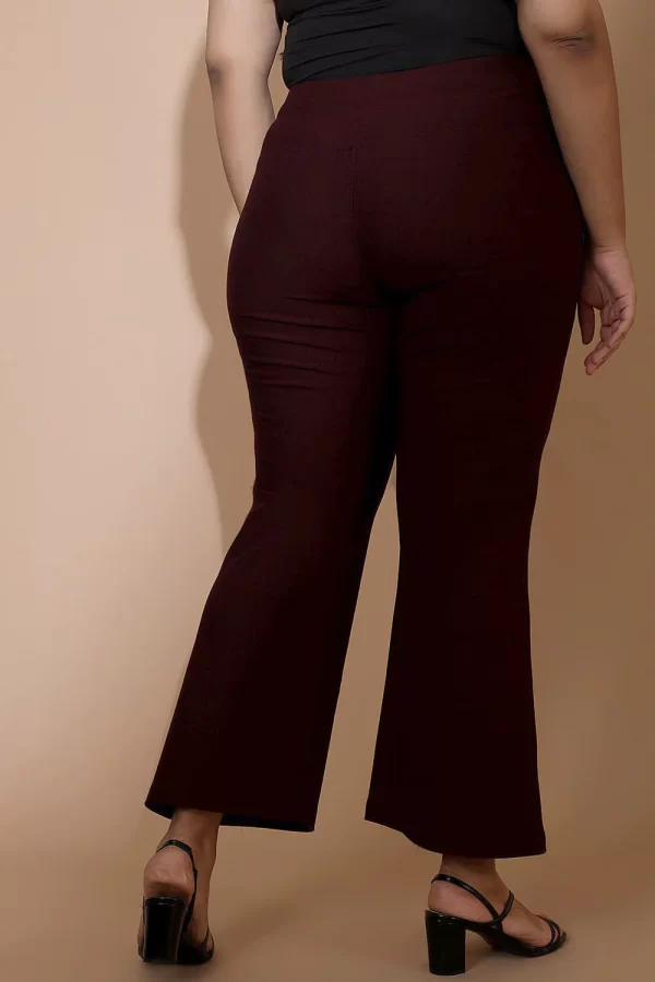 Maroon Tummy Shaper Bell Bottom - Image 4